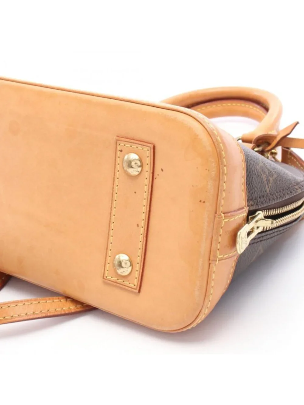 Louis Vuitton Handbag Alma BB 2-Way Canvas Leather